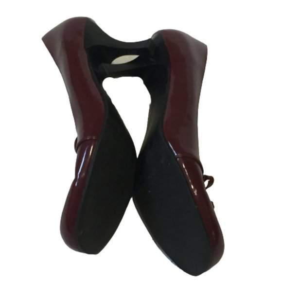 Trendzone Size 9M Burgundy Heels with Bow Tie - Picture 6 of 11